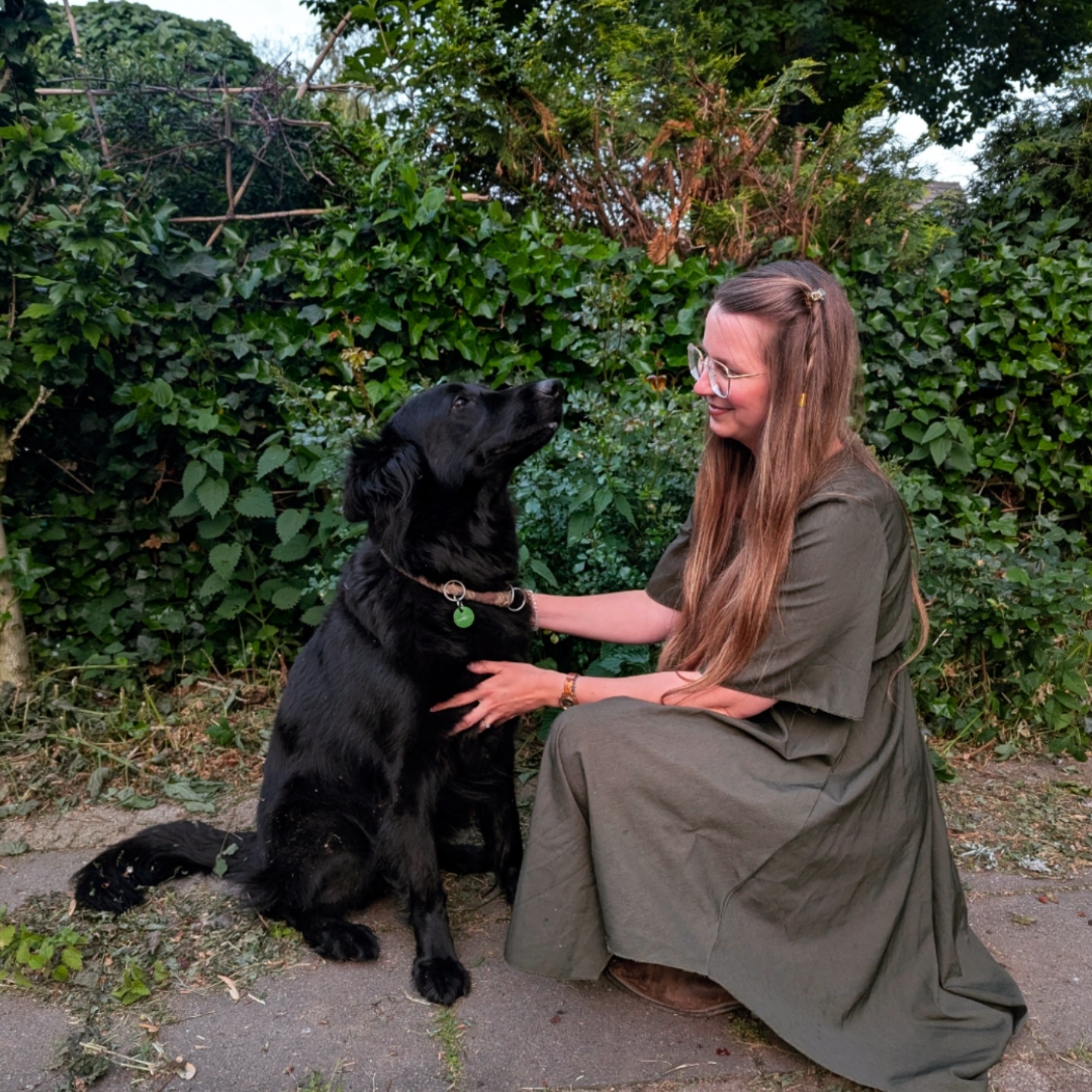 Lynn Kugler mit Hund
